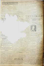 Página do jornal Unitário de janeiro de 1952