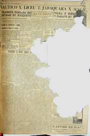 Página do jornal Unitário de fevereiro de 1952