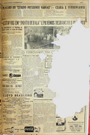 Página do jornal Unitário de fevereiro de 1952