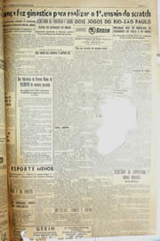 Página do jornal Unitário de fevereiro de 1952