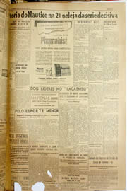 Página do jornal Unitário de fevereiro de 1952