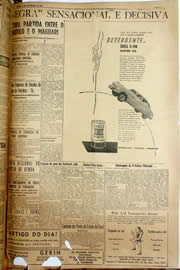 Página do jornal Unitário de fevereiro de 1952