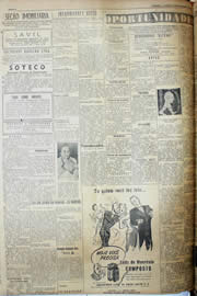 Página do jornal Unitário de fevereiro de 1952