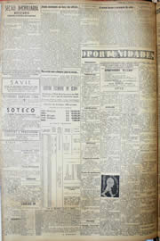 Página do jornal Unitário de março de 1952