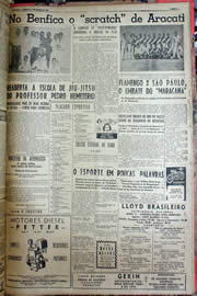 Página do jornal Unitário de março de 1952