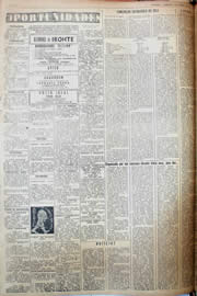 Página do jornal Unitário de março de 1952