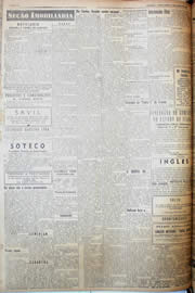 Página do jornal Unitário de março de 1952