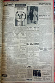 Página do jornal Unitário de março de 1952