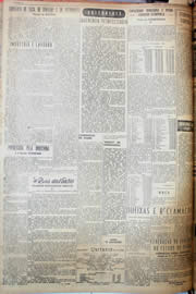 Página do jornal Unitário de março de 1952