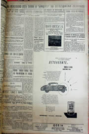 Página do jornal Unitário de março de 1952
