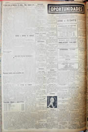 Página do jornal Unitário de março de 1952