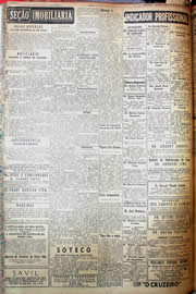 Página do jornal Unitário de março de 1952
