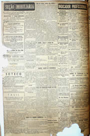 Página do jornal Unitário de março de 1952