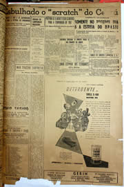 Página do jornal Unitário de março de 1952
