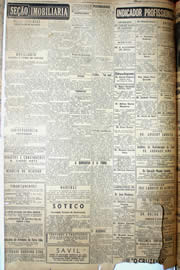 Página do jornal Unitário de março de 1952