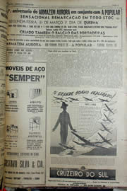 Página do jornal Unitário de março de 1952