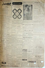 Página do jornal Unitário de abril de 1952