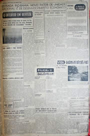 Página do jornal Unitário de abril de 1952