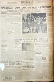 Página do jornal Unitário de abril de 1952