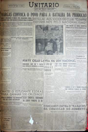 Página do jornal Unitário de abril de 1952
