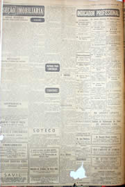 Página do jornal Unitário de abril de 1952