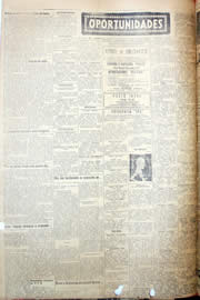 Página do jornal Unitário de abril de 1952