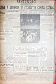 Página do jornal Unitário de abril de 1952