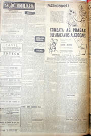 Página do jornal Unitário de abril de 1952