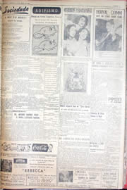 Página do jornal Unitário de abril de 1952