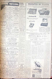 Página do jornal Unitário de abril de 1952