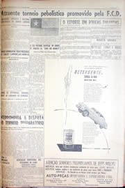 Página do jornal Unitário de abril de 1952