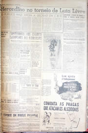 Página do jornal Unitário de abril de 1952