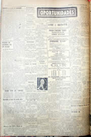 Página do jornal Unitário de abril de 1952