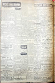 Página do jornal Unitário de abril de 1952