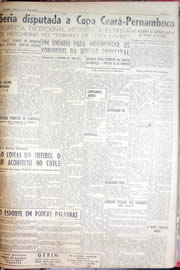 Página do jornal Unitário de abril de 1952