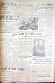 Página do jornal Unitário de abril de 1952