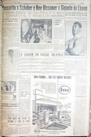 Página do jornal Unitário de abril de 1952
