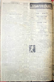 Página do jornal Unitário de abril de 1952