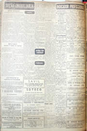 Página do jornal Unitário de maio de 1952