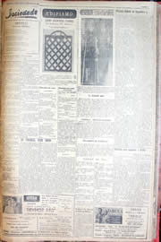 Página do jornal Unitário de maio de 1952