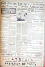 Página do jornal Unitário de maio de 1952