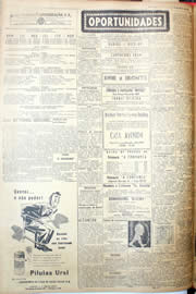 Página do jornal Unitário de maio de 1952