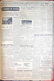 Página do jornal Unitário de maio de 1952