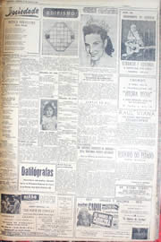 Página do jornal Unitário de maio de 1952