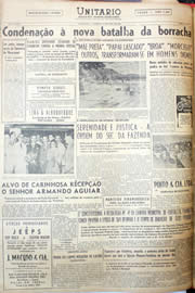 Página do jornal Unitário de maio de 1952