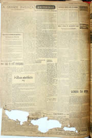 Página do jornal Unitário de maio de 1952