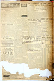 Página do jornal Unitário de maio de 1952