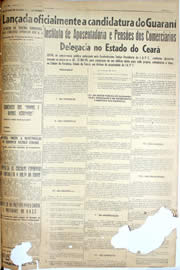 Página do jornal Unitário de maio de 1952