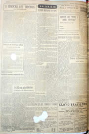 Página do jornal Unitário de junho de 1952