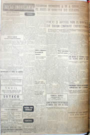 Página do jornal Unitário de junho de 1952